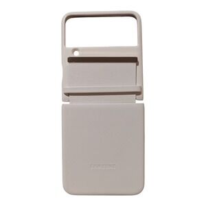 Y1. Samsung Flap Leather Cover for Samsung Galaxy Z Flip4 - Peach
